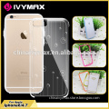Hard PC clear back cover with TPU bumper mobile phone case for iphone 6